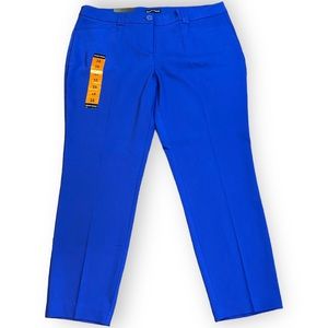 NWT Hilary Radley Blue Professional Ankle Pants Size 16